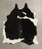 Black and White Large Brazilian Cowhide Rug 6'0