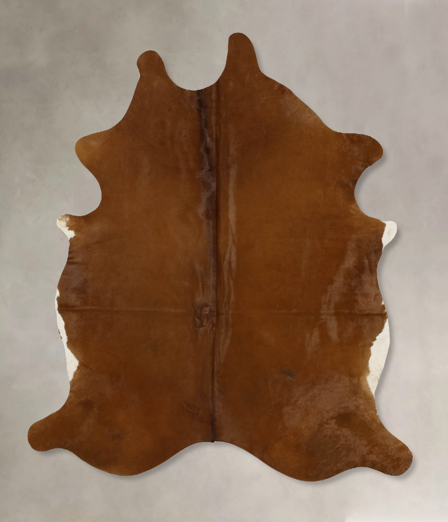 Solid Brown Cowhide Rug #B11698