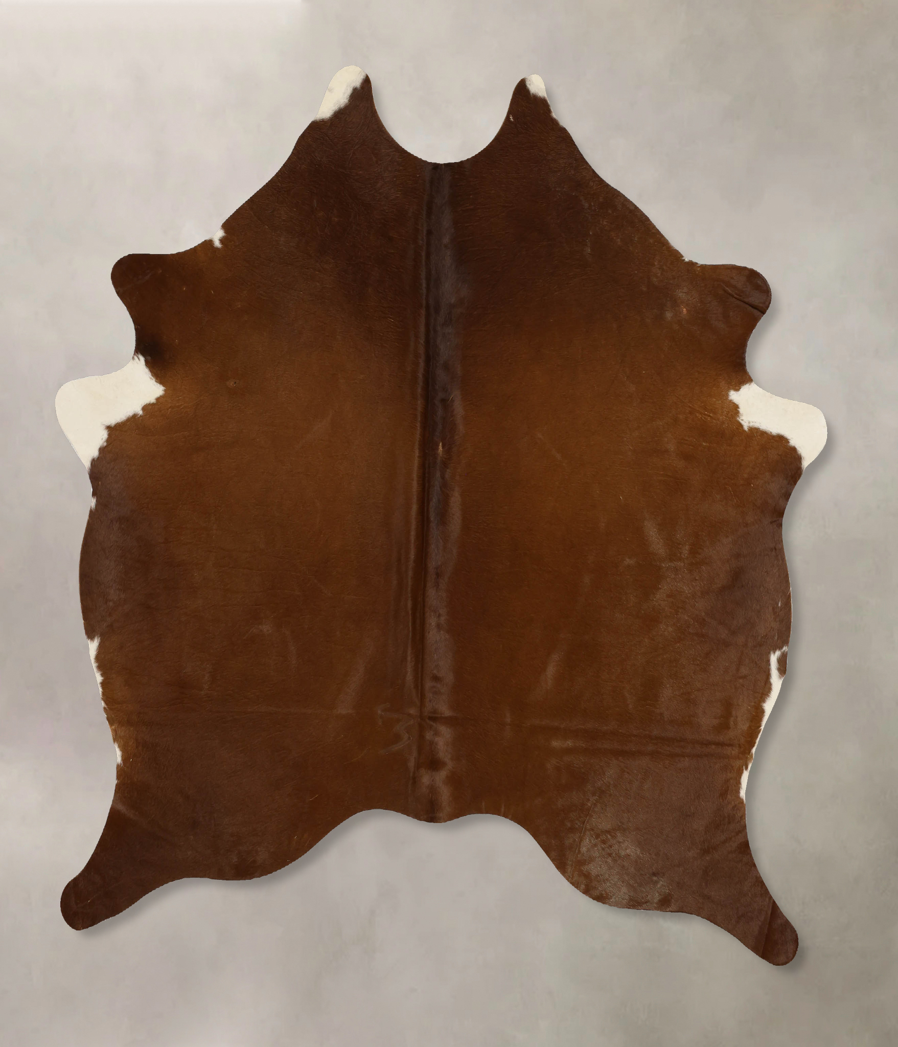 Solid Brown Cowhide Rug #B11699