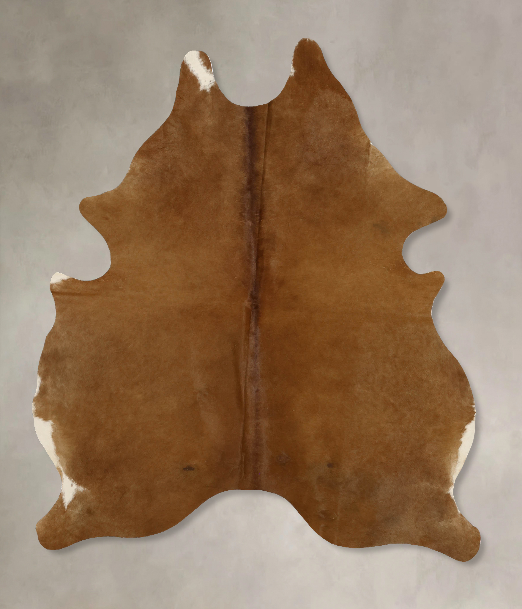 Solid Brown Cowhide Rug #B11701