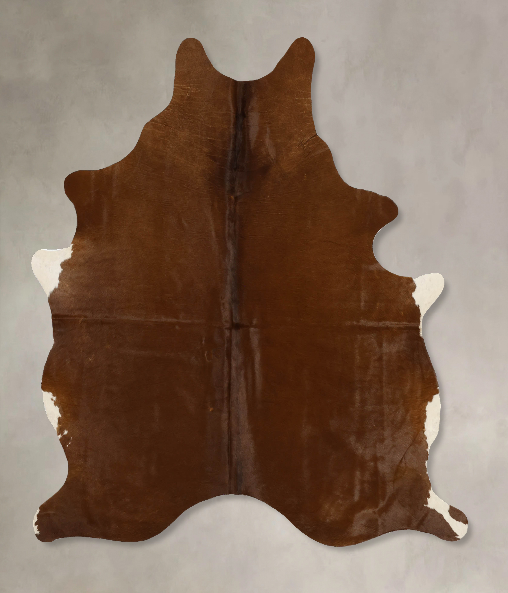 Solid Brown Cowhide Rug #B11704