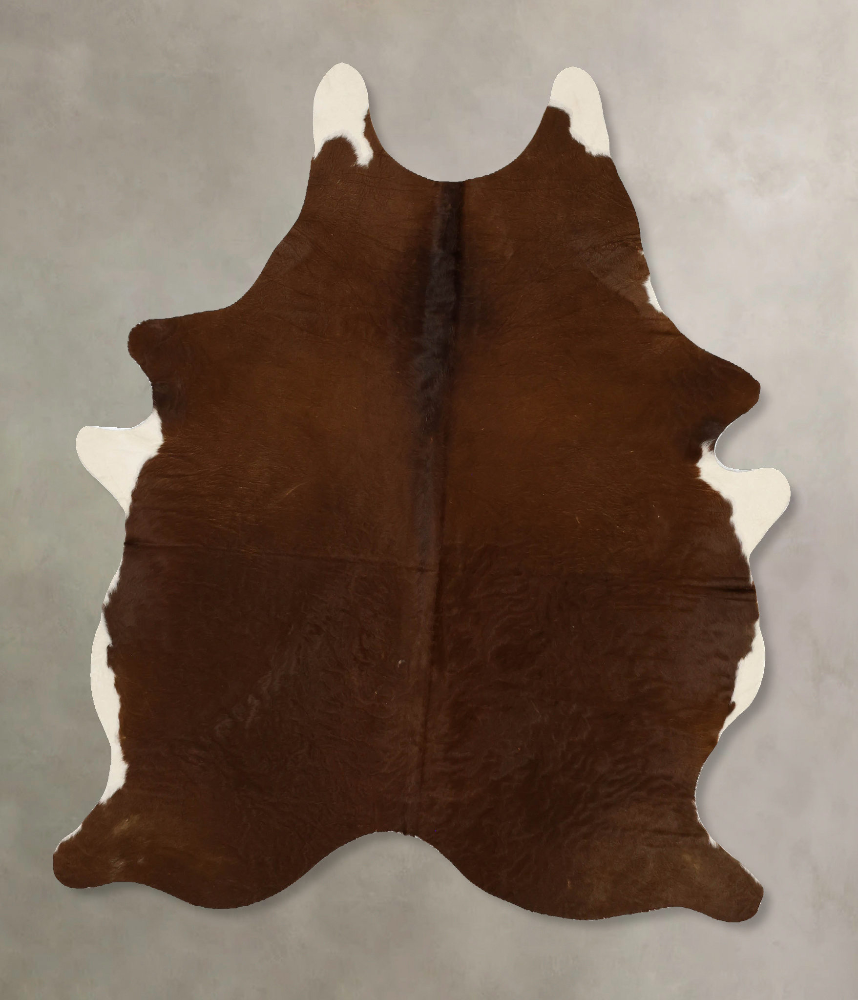 Solid Brown Cowhide Rug #B11705