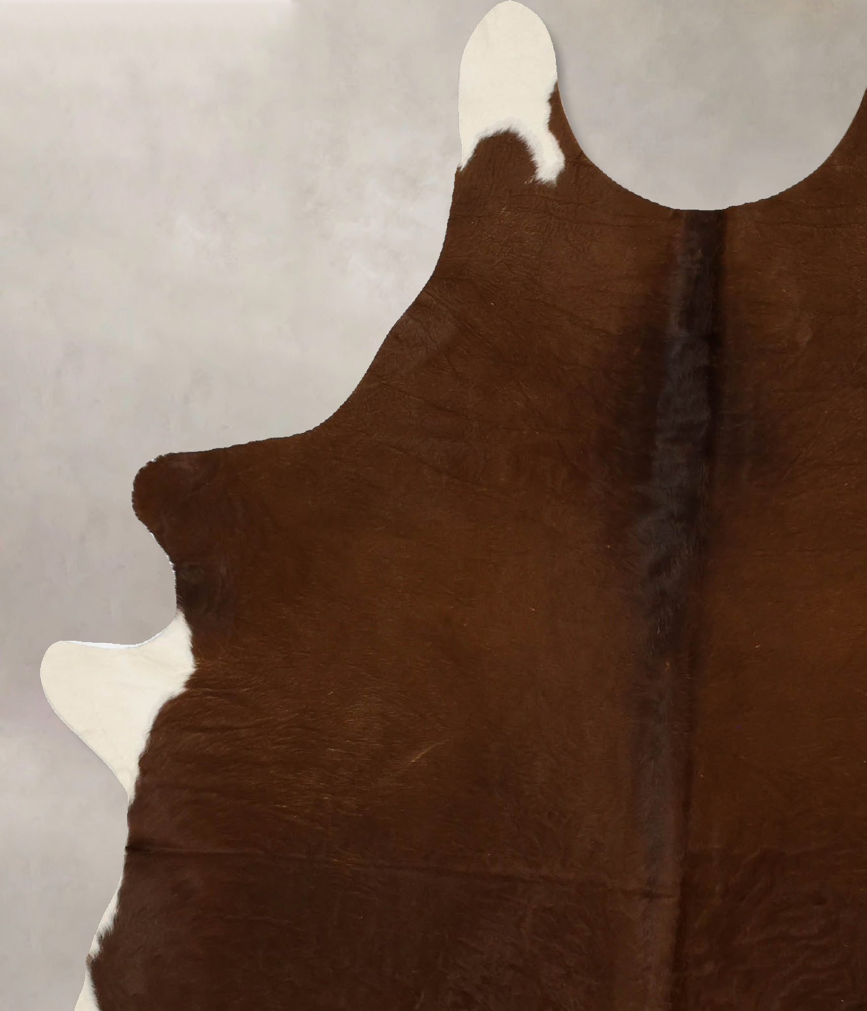 Solid Brown Cowhide Rug #B11705