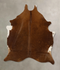 Solid Brown X-Large Brazilian Cowhide Rug 7'1