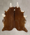 Brown and White Regular Large Brazilian Cowhide Rug 6'4