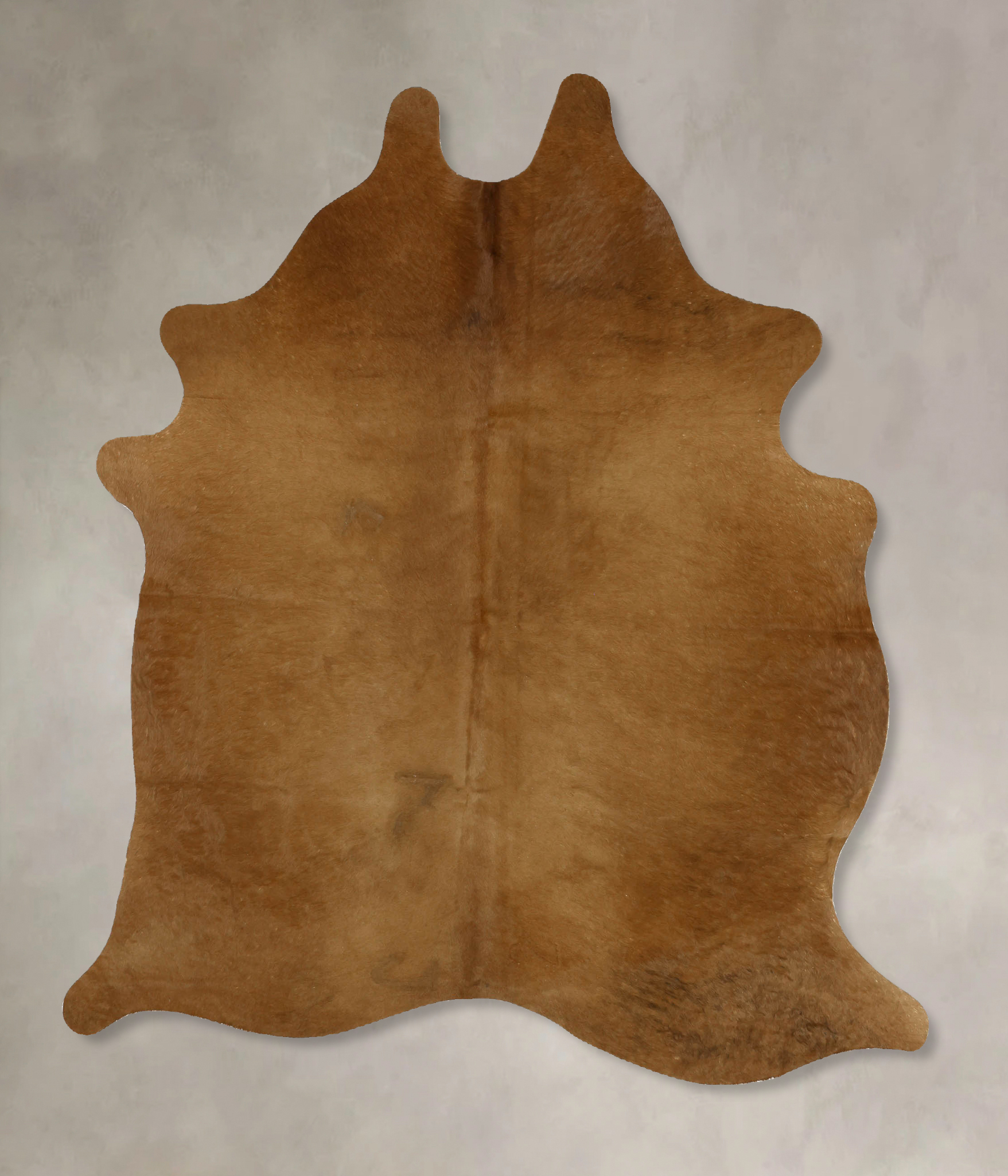 Solid Brown Cowhide Rug #B11725