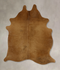 Solid Brown Large Brazilian Cowhide Rug 6'2