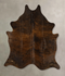 Dark Brindle X-Large Brazilian Cowhide Rug 6'9