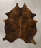 Dark Brindle Large Brazilian Cowhide Rug 6'10