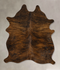 Dark Brindle Large Brazilian Cowhide Rug 6'7