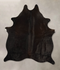 Solid Black X-Large Brazilian Cowhide Rug 7'2