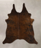 Dark Brindle Large Brazilian Cowhide Rug 6'2