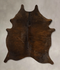 Dark Brindle Large Brazilian Cowhide Rug 6'6