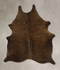 Dark Brindle Large Brazilian Cowhide Rug 6'8