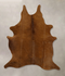 Solid Brown X-Large Brazilian Cowhide Rug 7'2