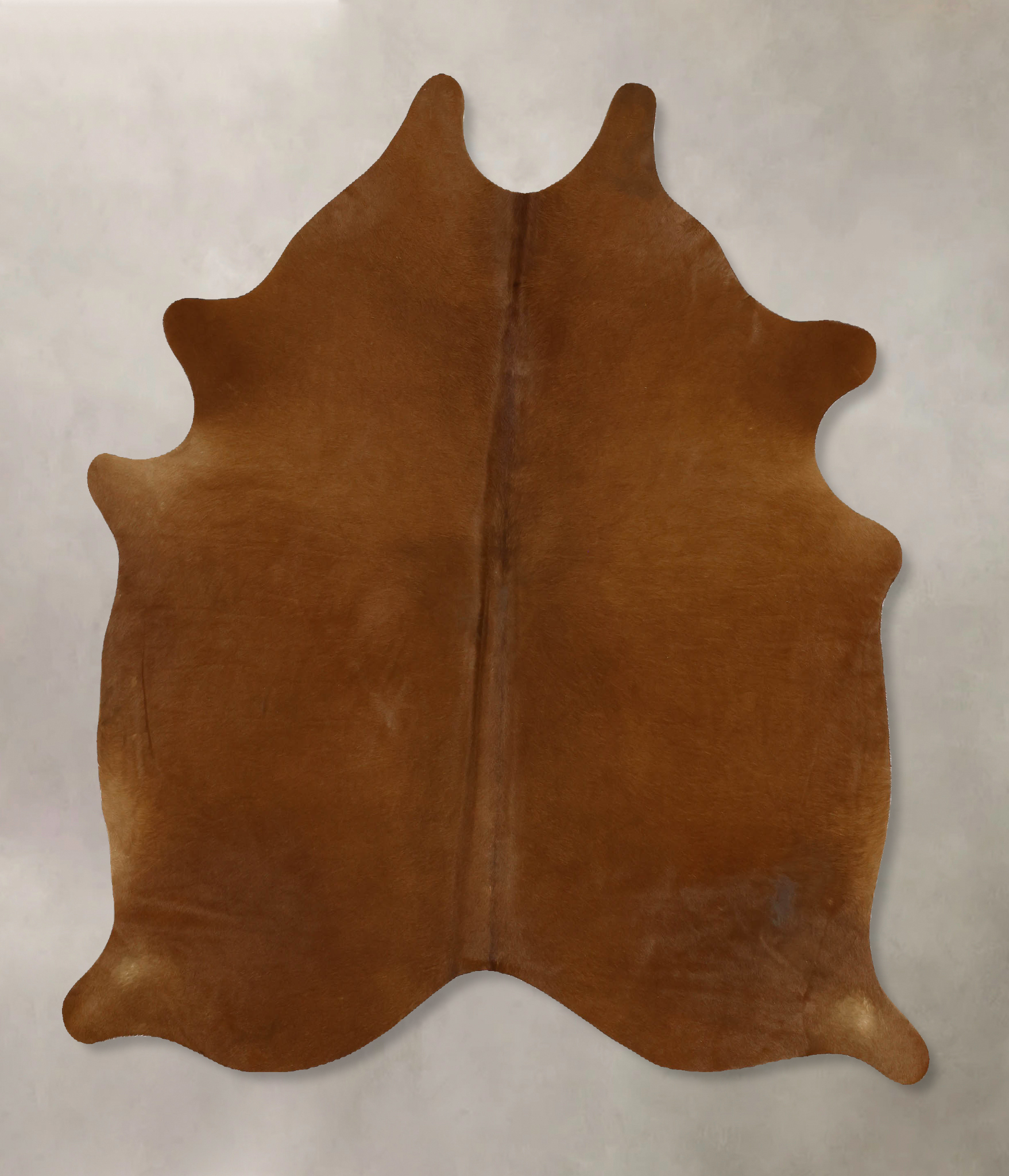 Solid Brown Cowhide Rug #B11771