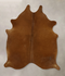 Solid Brown Large Brazilian Cowhide Rug 6'2