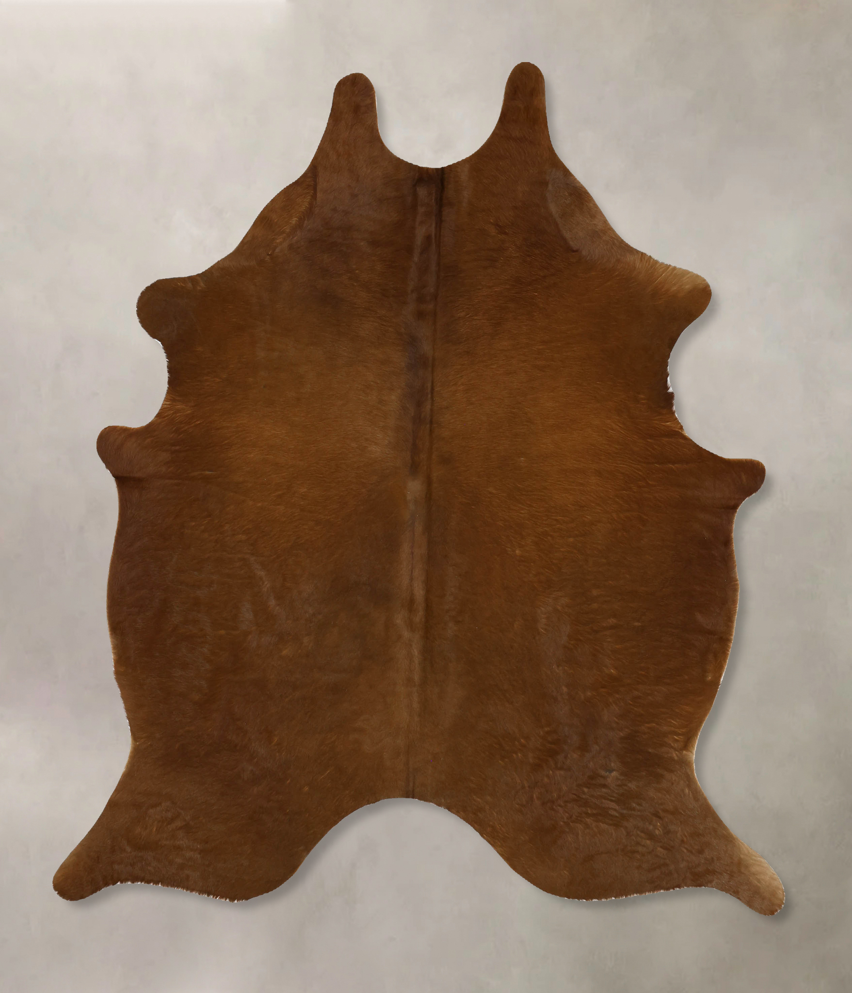 Solid Brown Cowhide Rug #B11773