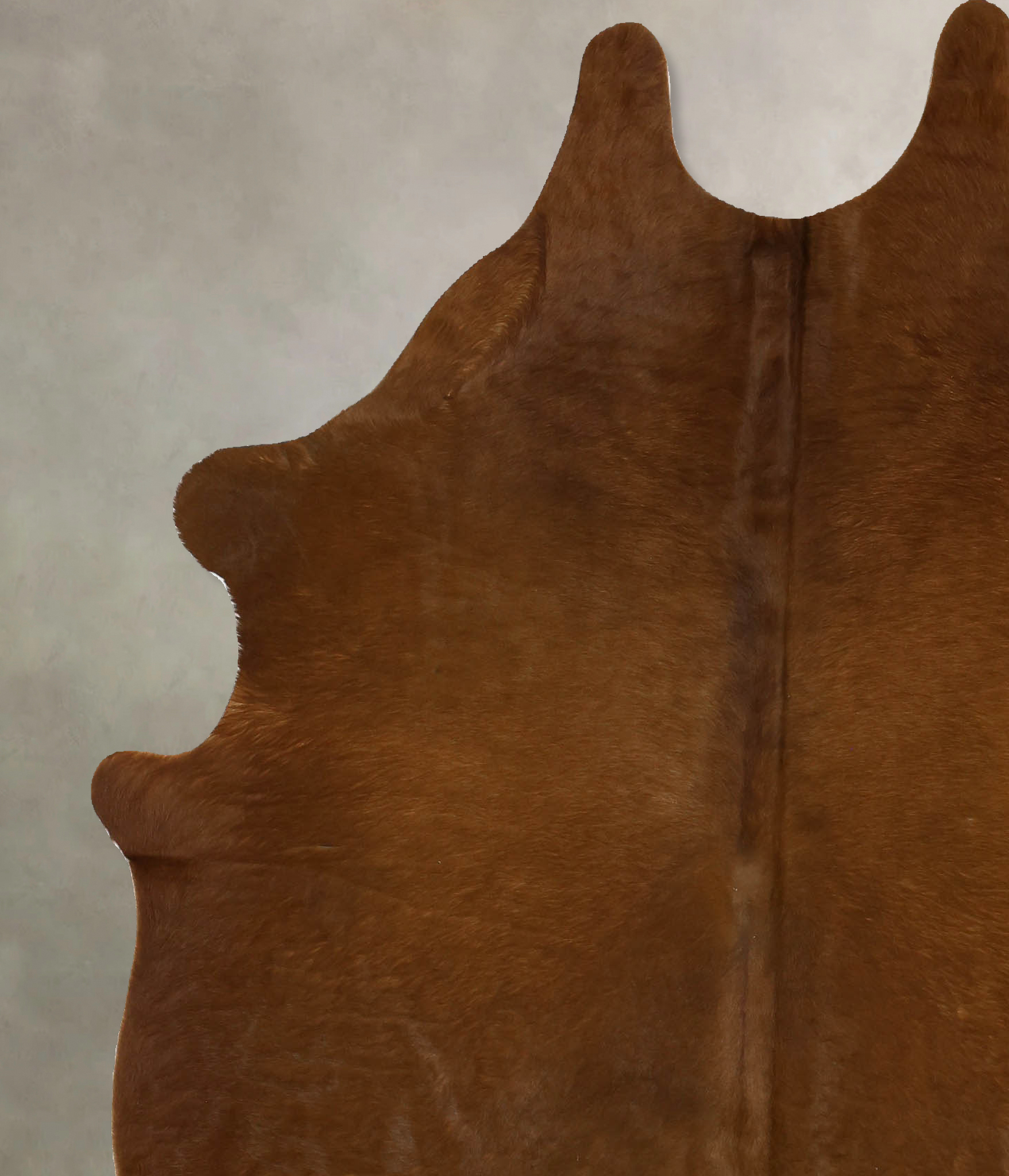 Solid Brown Cowhide Rug #B11773