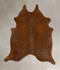 Solid Brown X-Large Brazilian Cowhide Rug 7'0