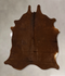 Solid Brown X-Large Brazilian Cowhide Rug 6'9