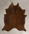 Solid Brown Large Brazilian Cowhide Rug 6'2