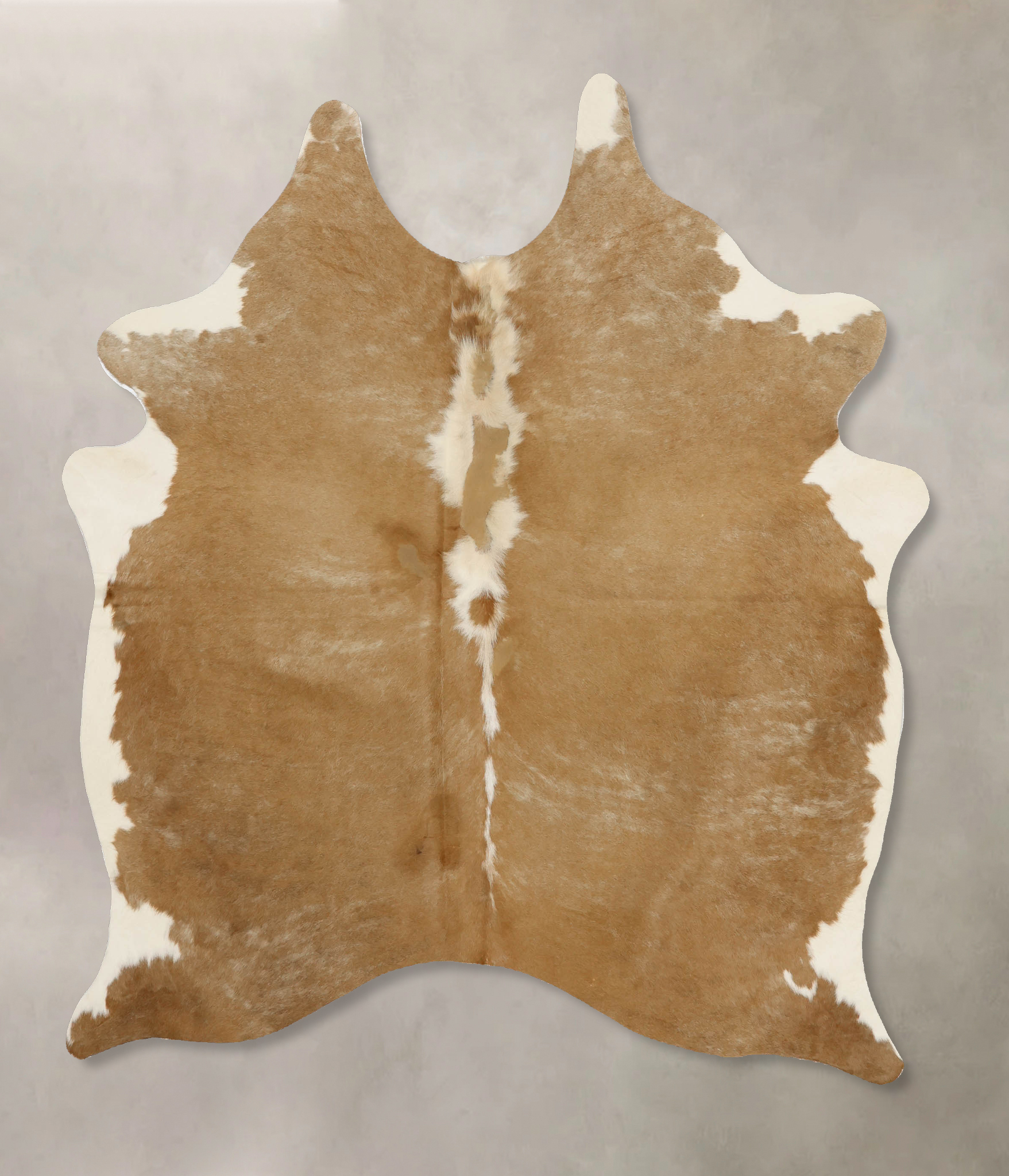 Beige and White Cowhide Rug #B11781