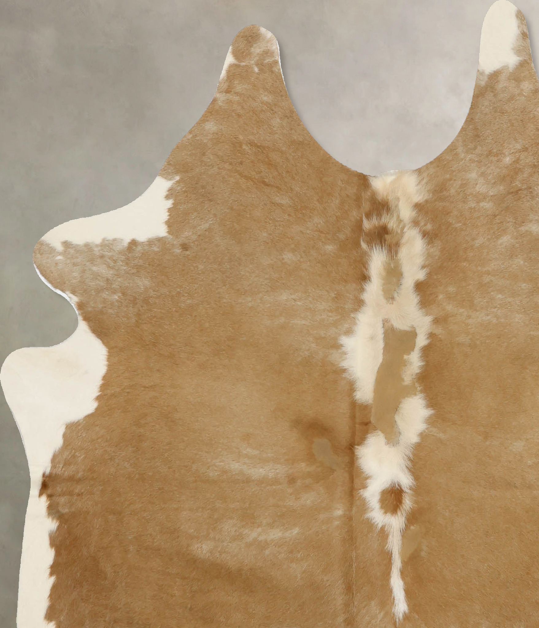 Beige and White Cowhide Rug #B11781