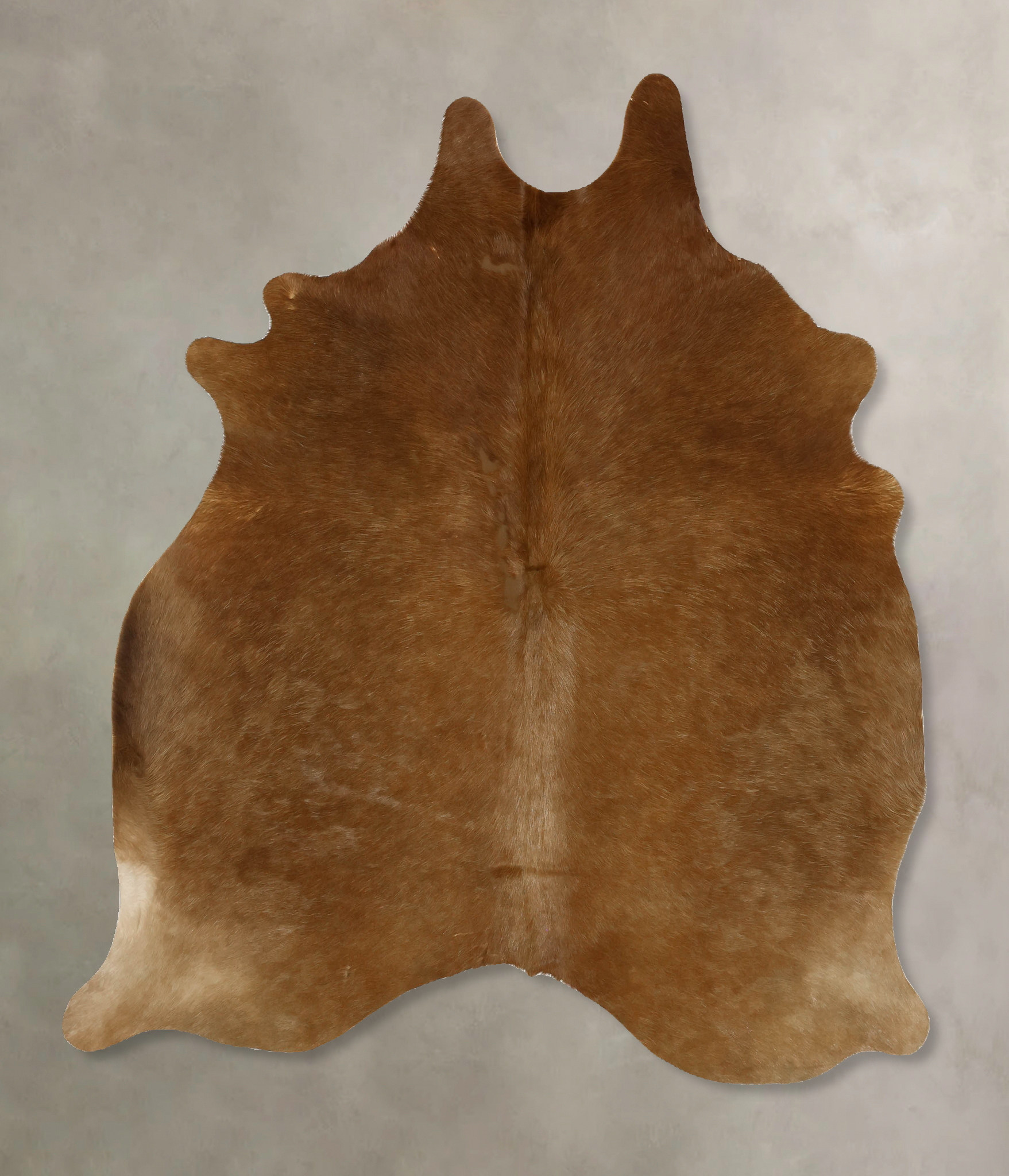 Solid Brown Cowhide Rug #B11786