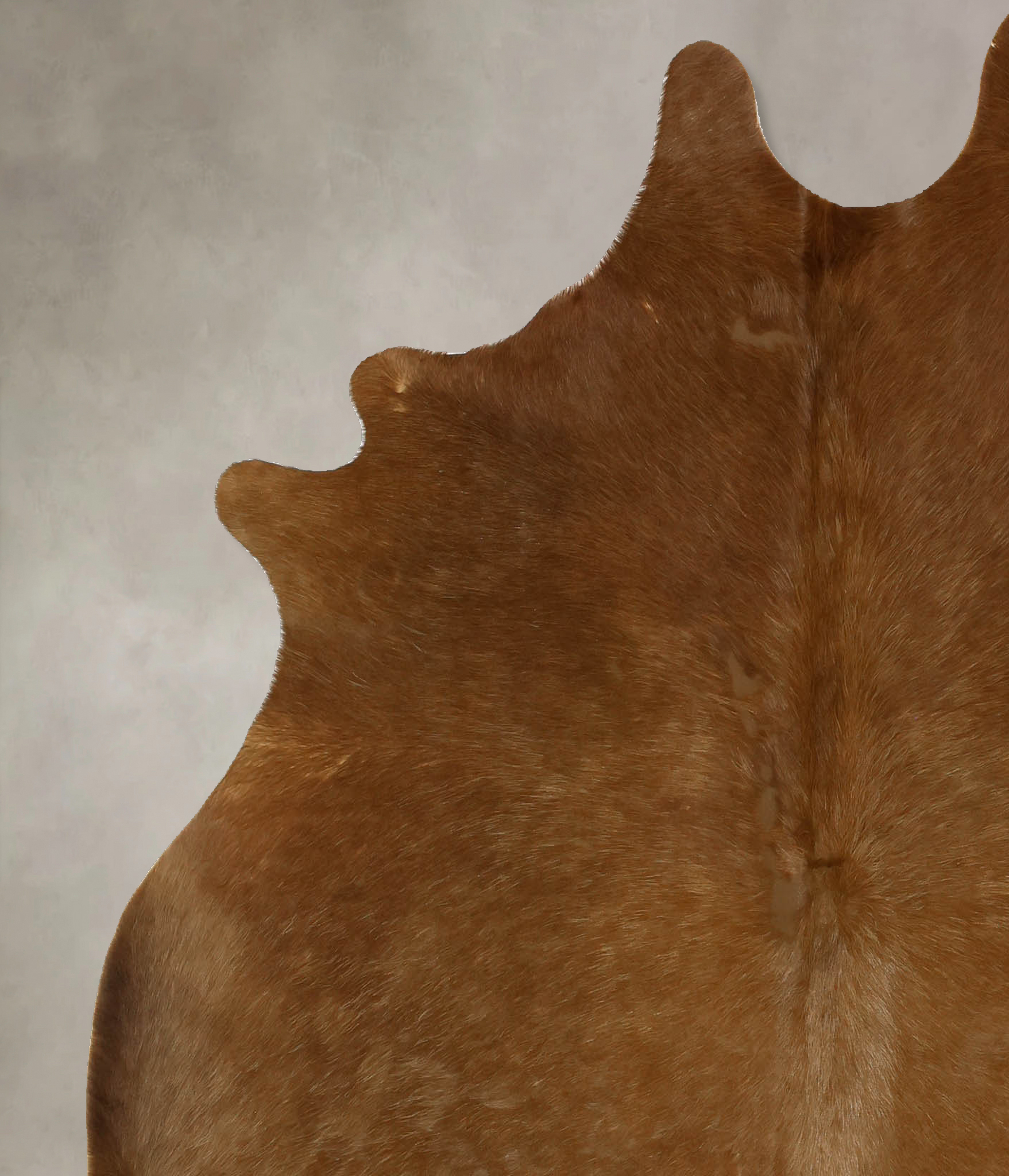 Solid Brown Cowhide Rug #B11786