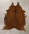 Solid Brown Large Brazilian Cowhide Rug 6'5