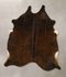 Dark Brindle X-Large Brazilian Cowhide Rug 6'10