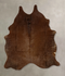 Solid Brown Large Brazilian Cowhide Rug 6'7