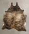 Dark Brindle Large Brazilian Cowhide Rug 6'1