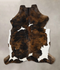 Tricolor XX-Large European Cowhide Rug 7'4