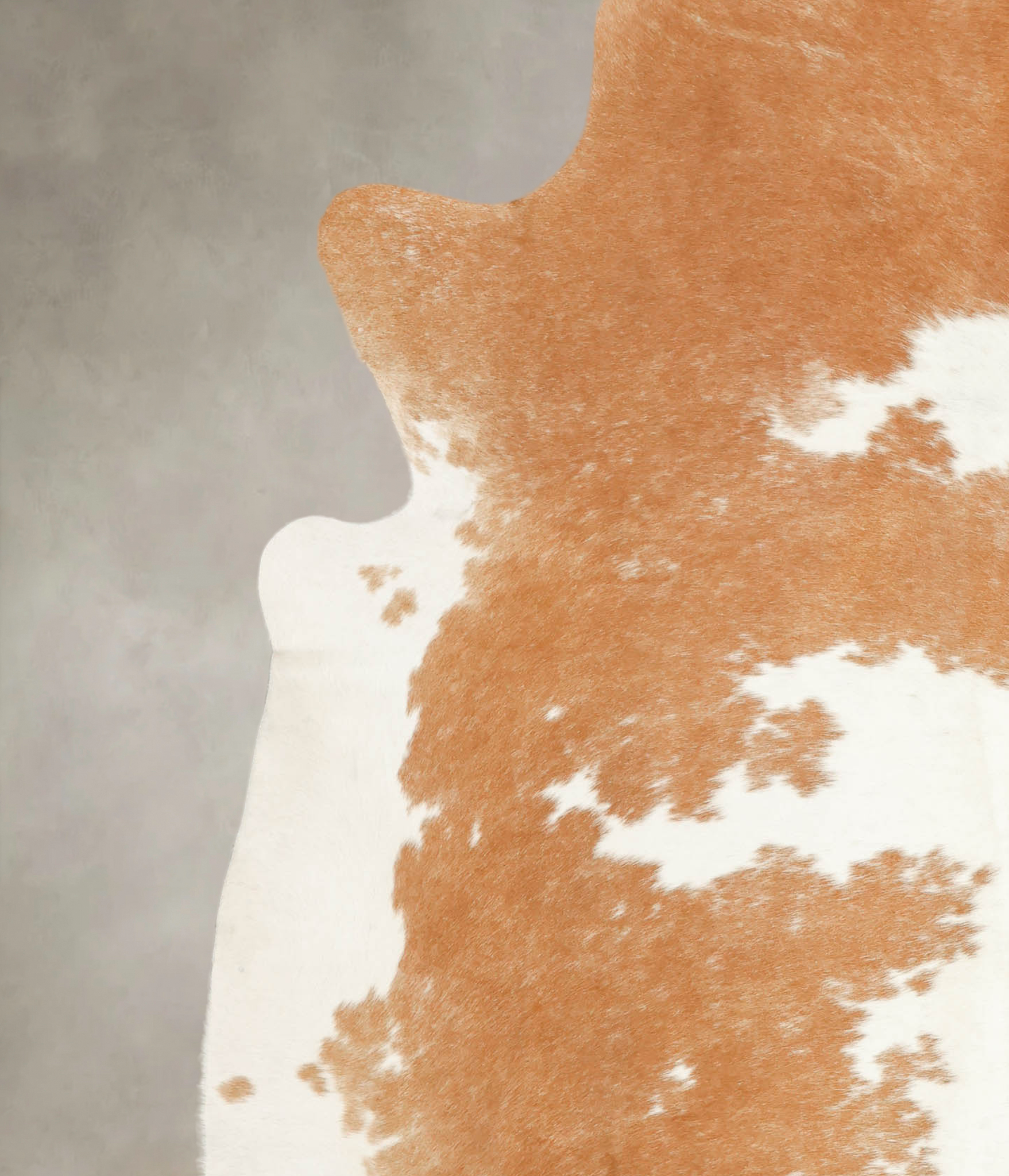 Beige and White Cowhide Rug #B1220