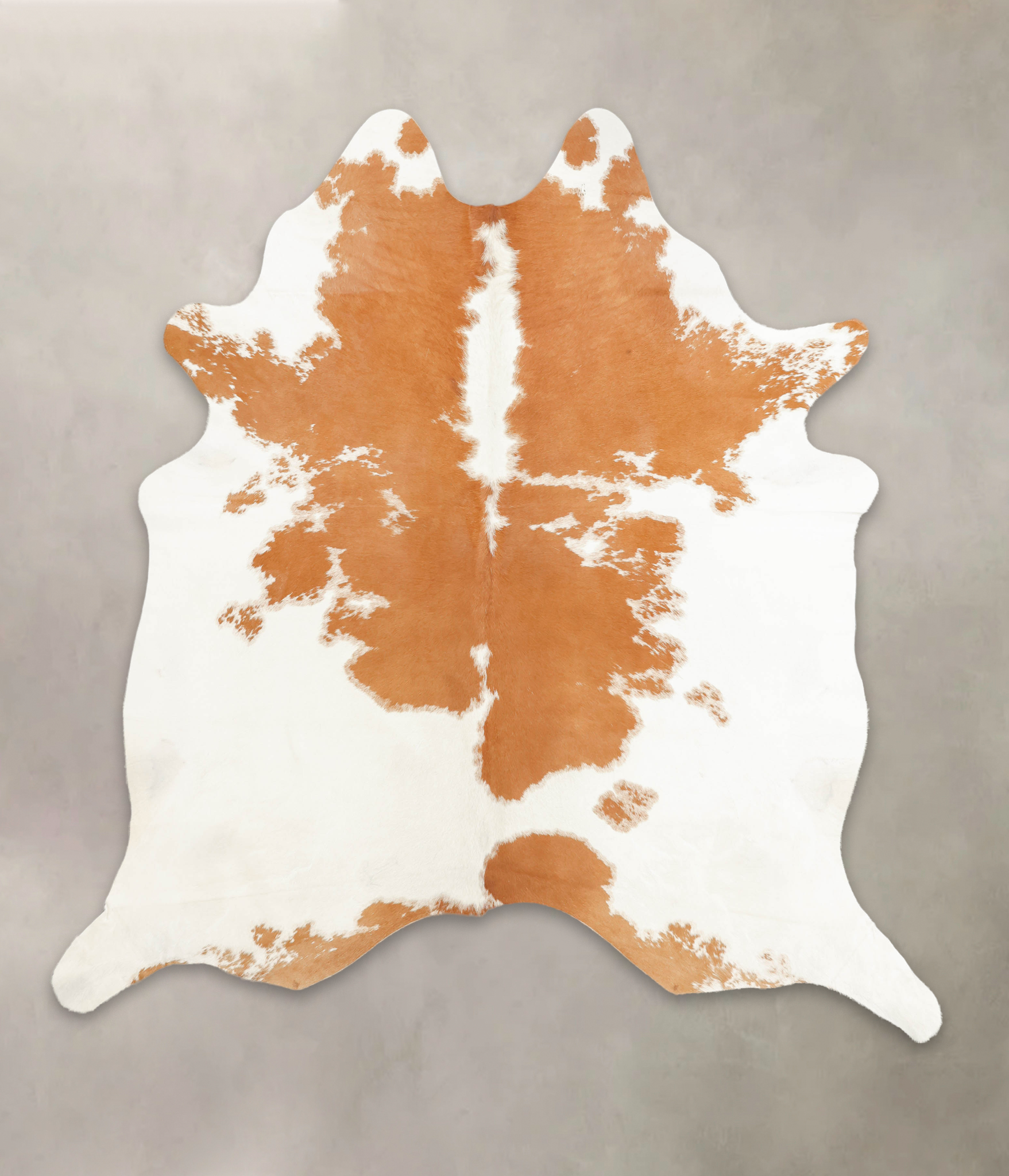 Beige and White Cowhide Rug #B1221