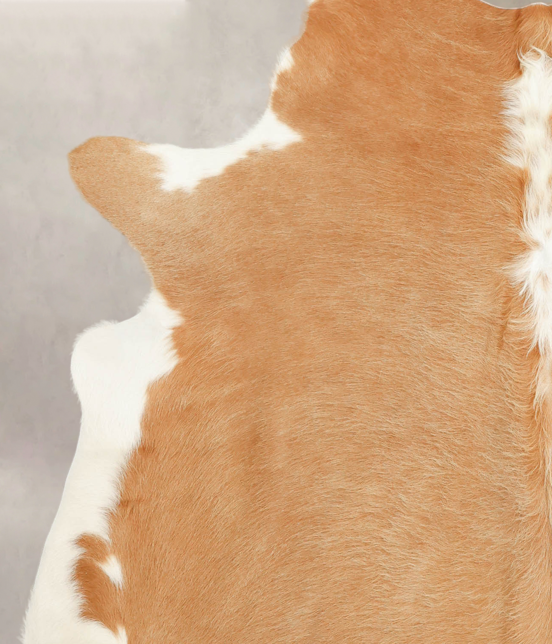 Beige and White Cowhide Rug #B1301