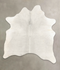 Light Grey Large Brazilian Cowhide Rug 6'0