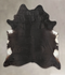 Solid Black XX-Large Brazilian Cowhide Rug 8'4