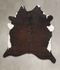 Chocolate and White X-Large Brazilian Cowhide Rug 7'3