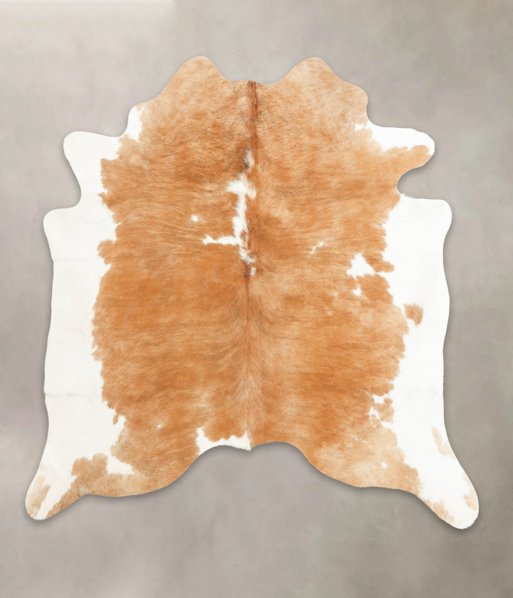 Beige and White Cowhide Rug #B1380