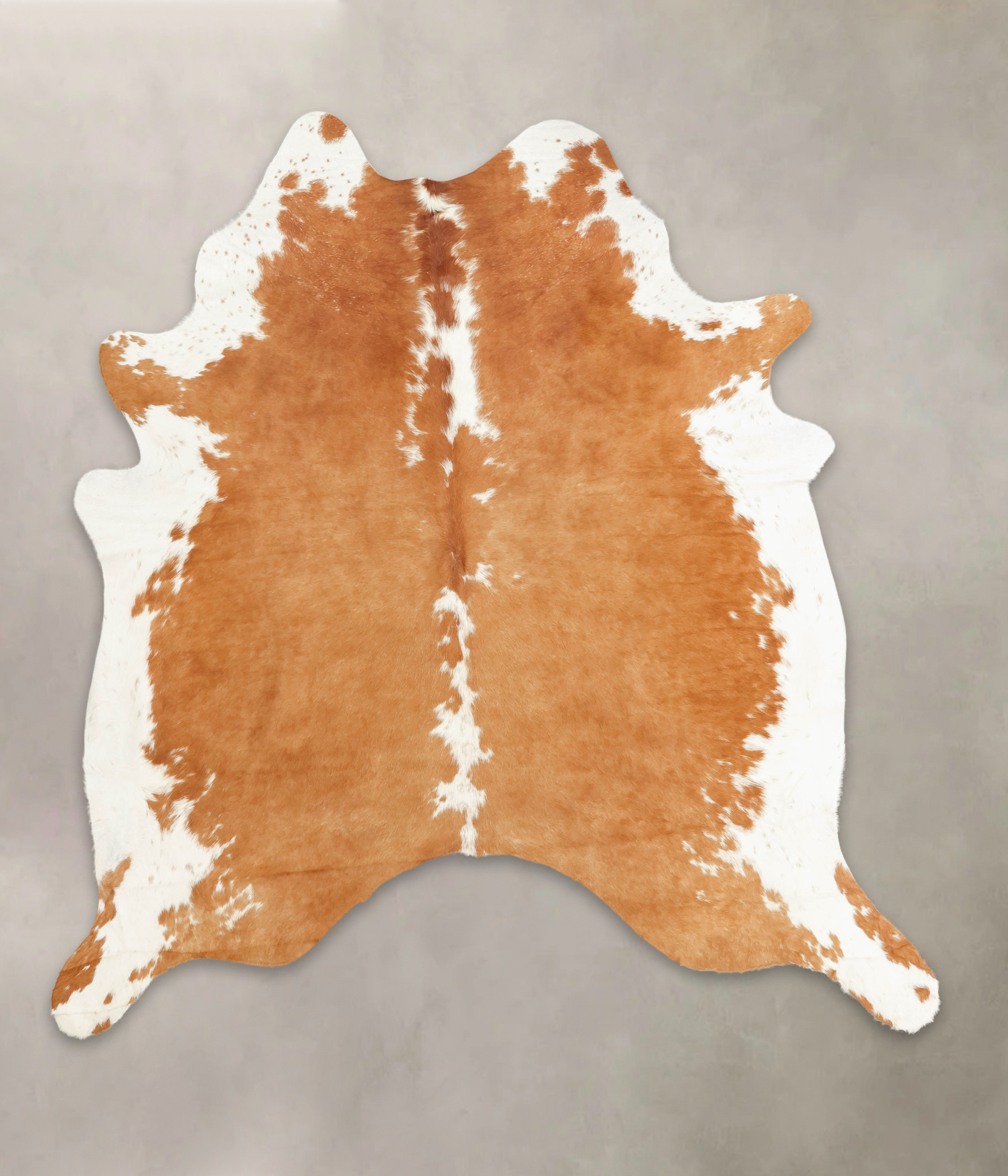 Beige and White Cowhide Rug #B1398