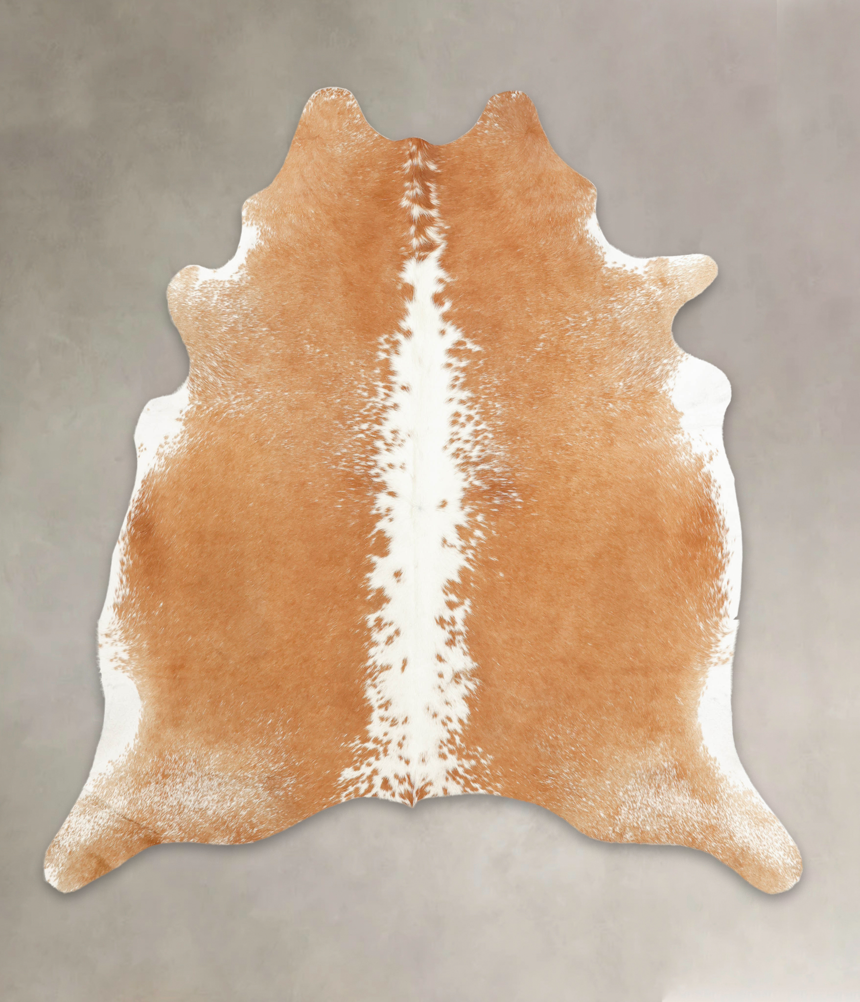 Beige and White Cowhide Rug #B1406