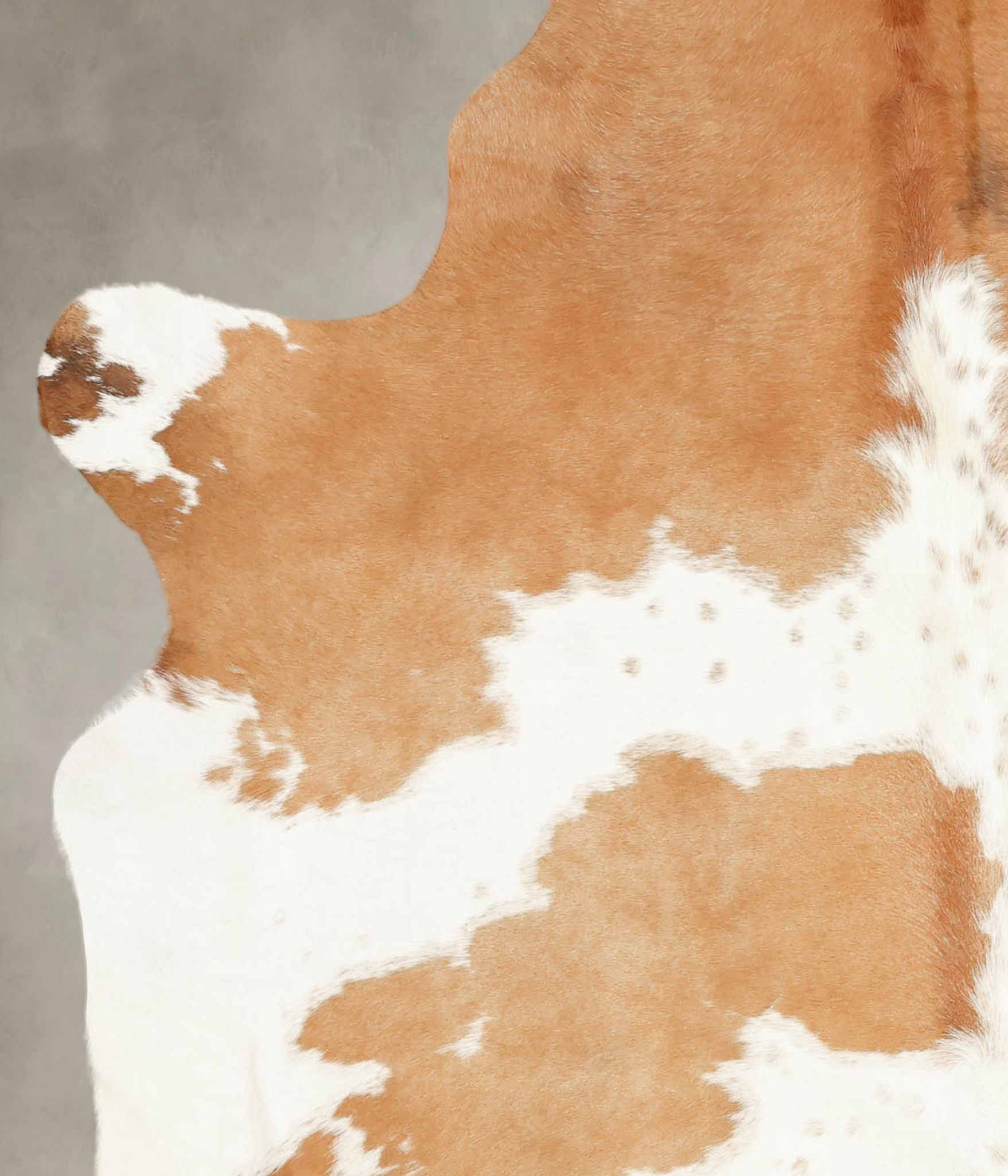 Beige and White Cowhide Rug #B1438