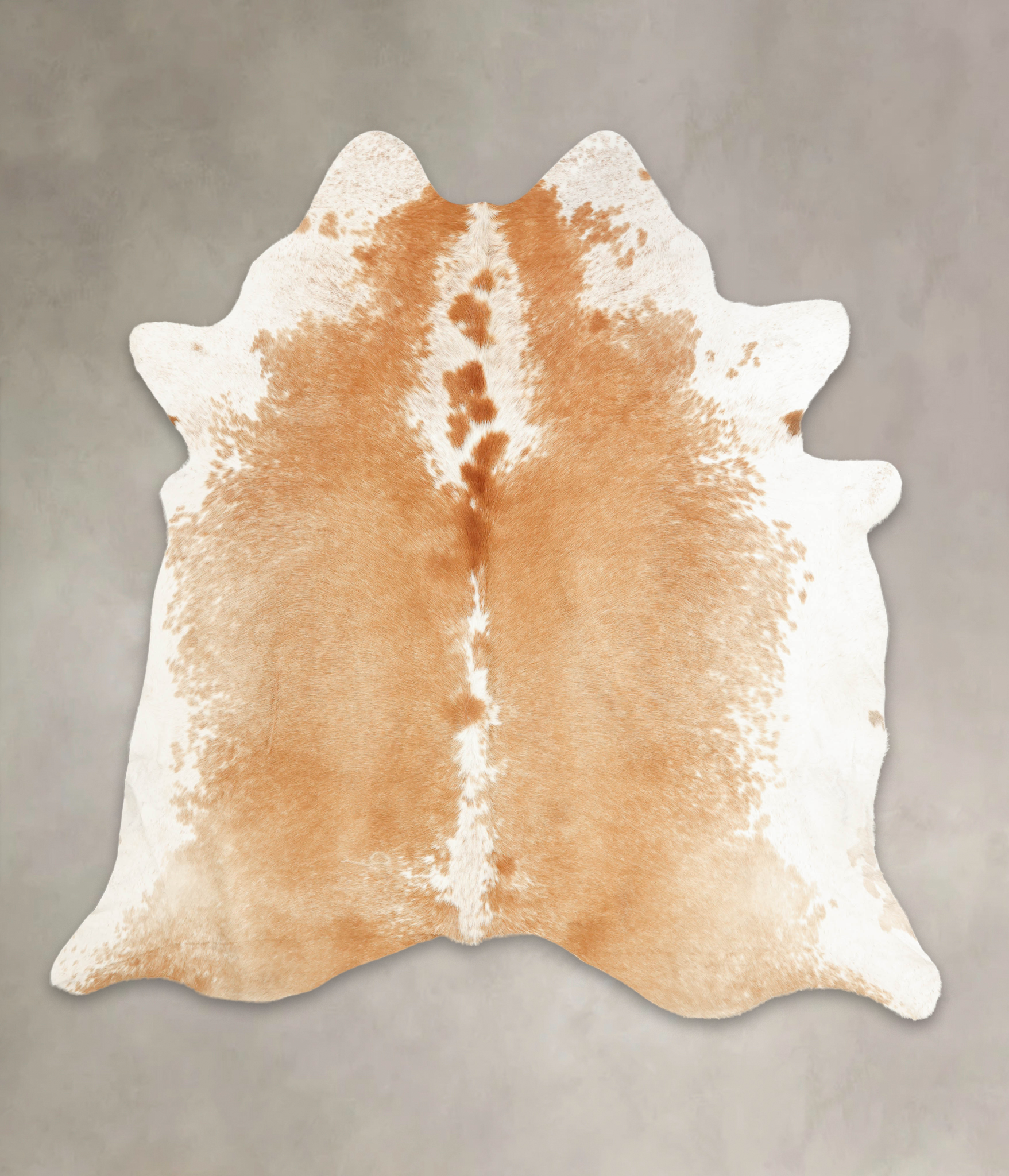 Beige and White Cowhide Rug #B1460