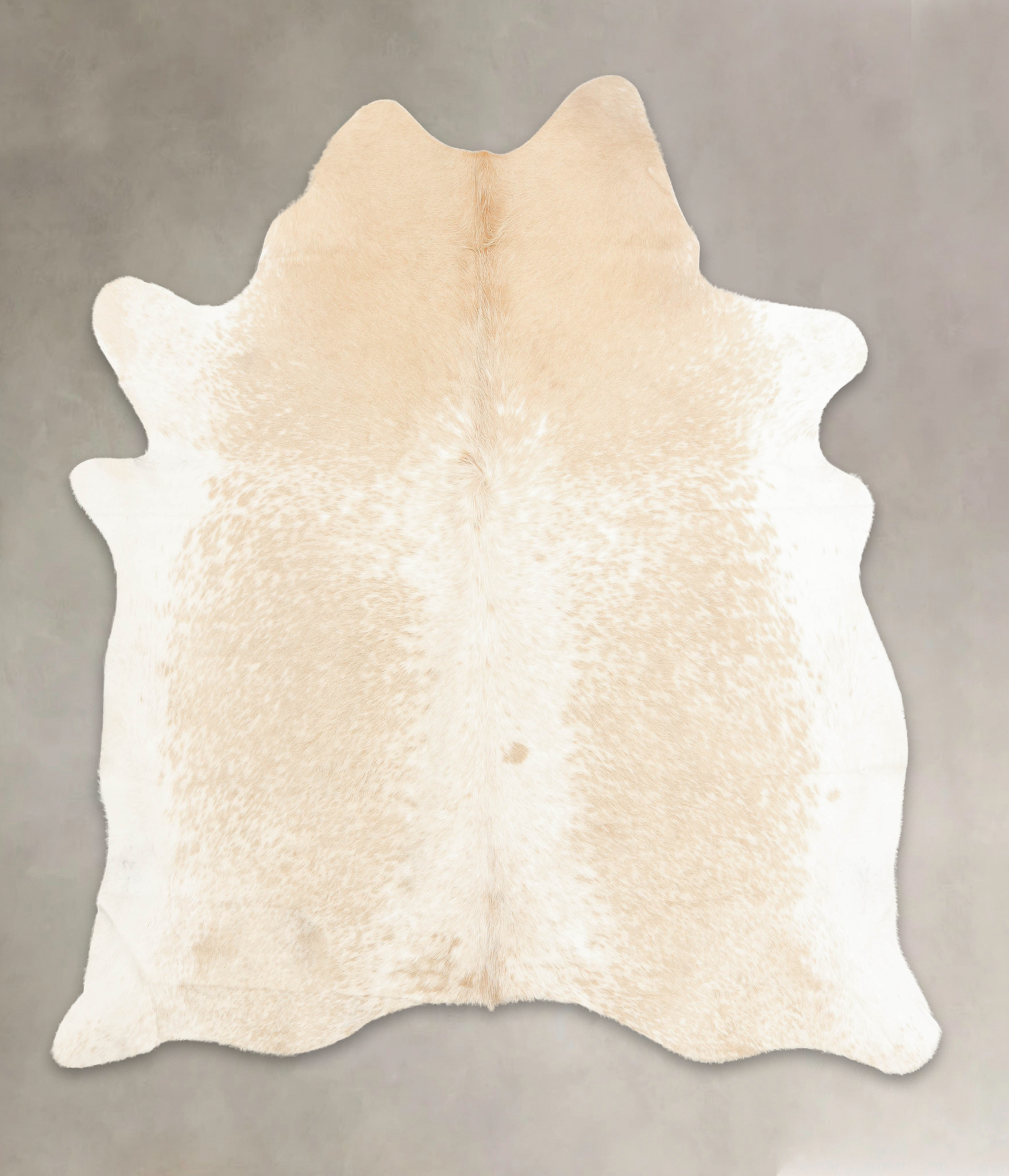 Beige and White Cowhide Rug #B1464