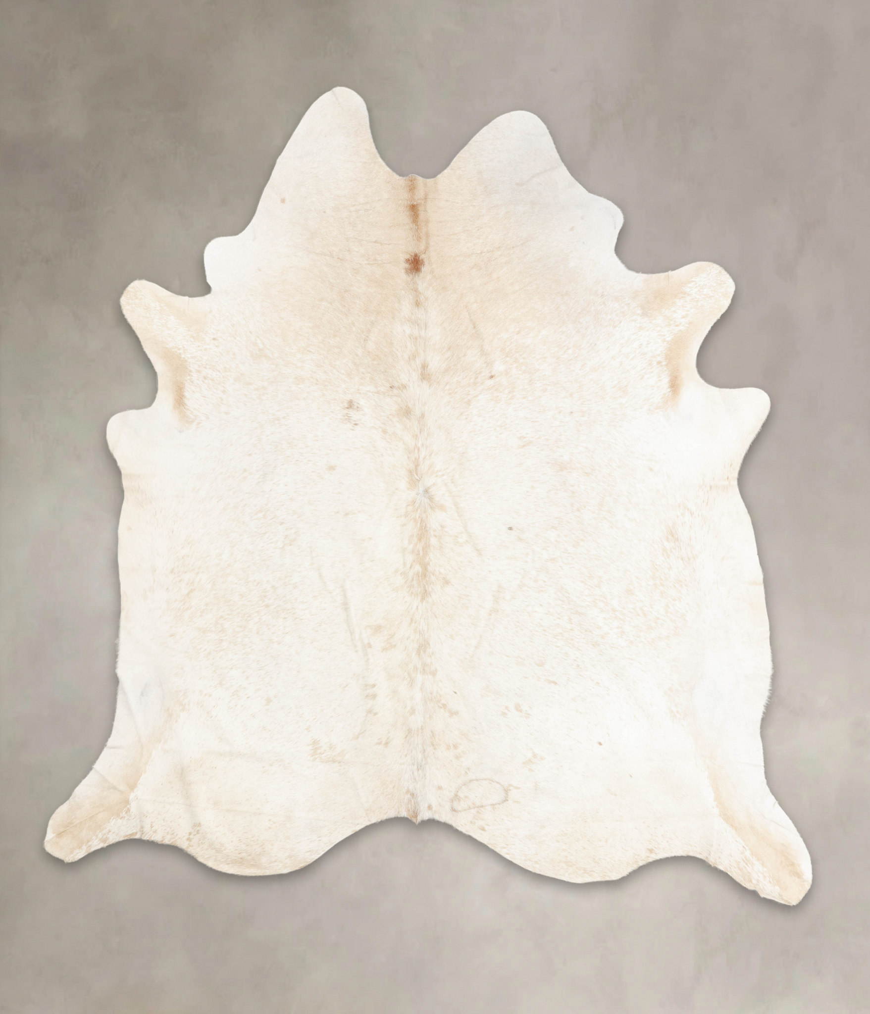 Beige and White Cowhide Rug #B1465