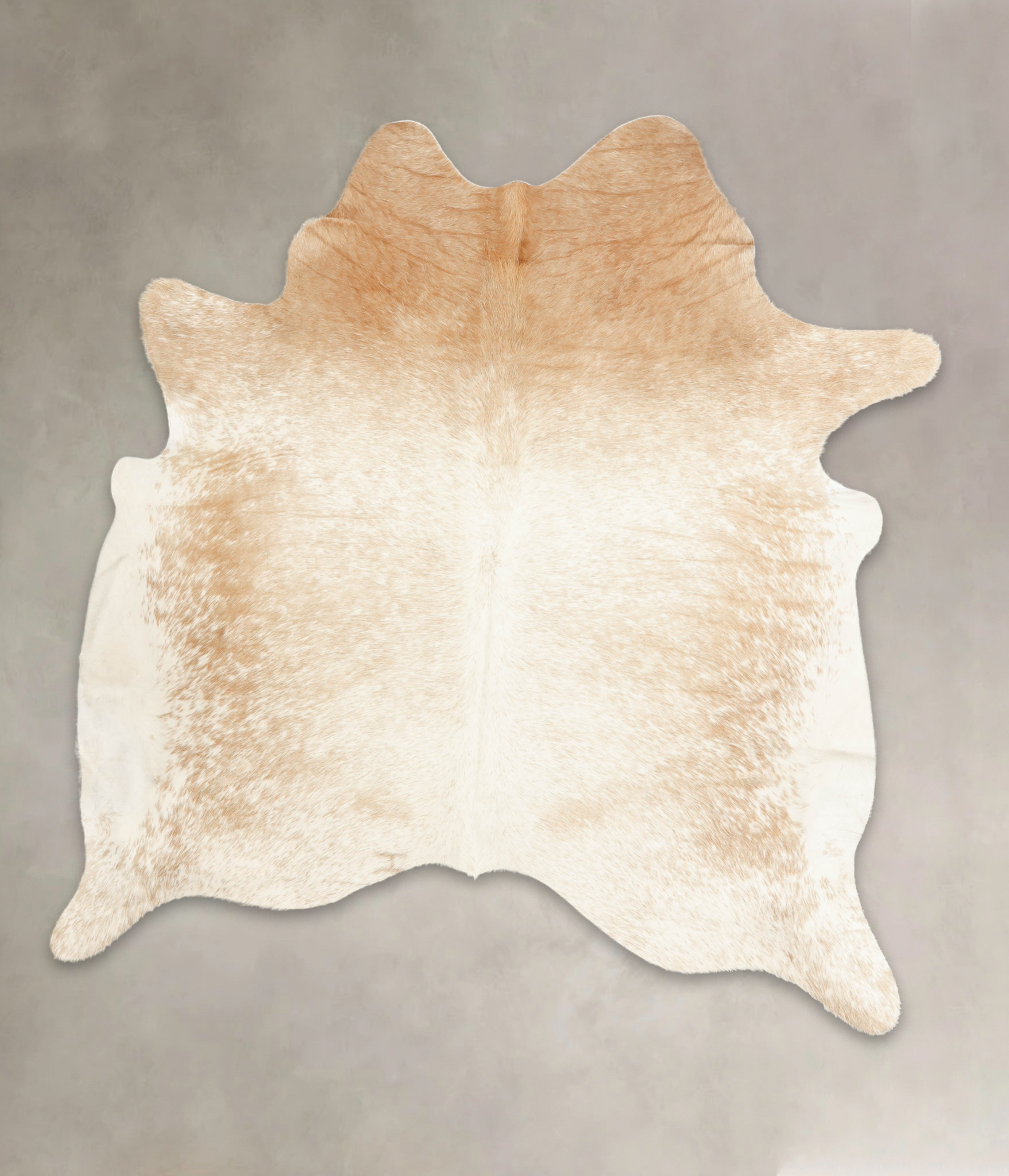 Beige and White Cowhide Rug #B1473