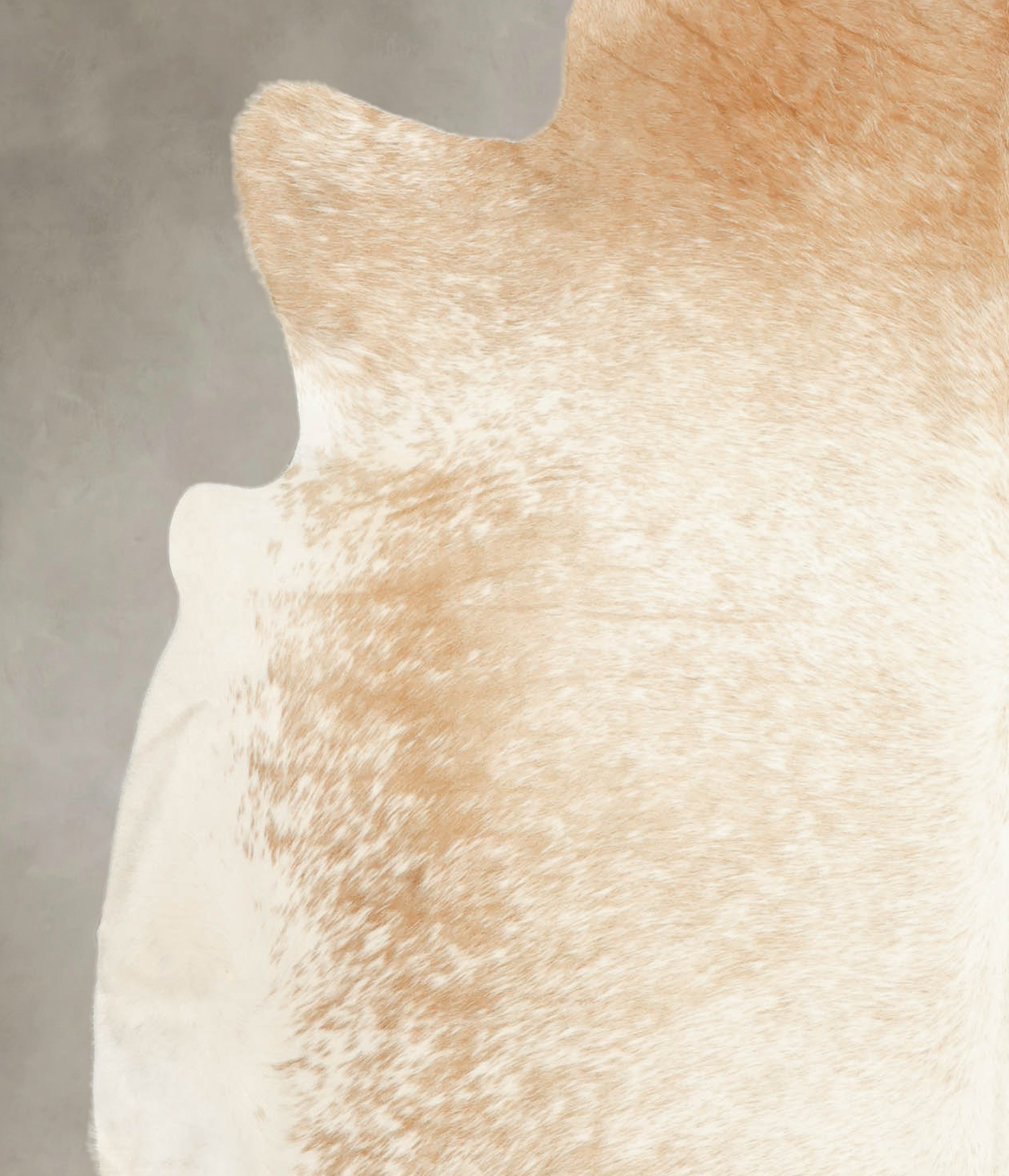 Beige and White Cowhide Rug #B1473